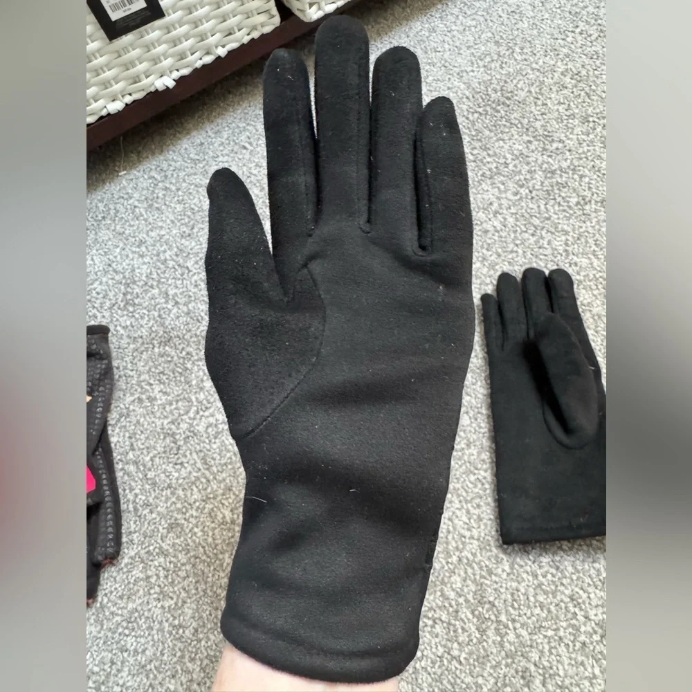 Gloves Gorgeous Dressy Black Women's Suede Gloves with Stud Detail Never Worn